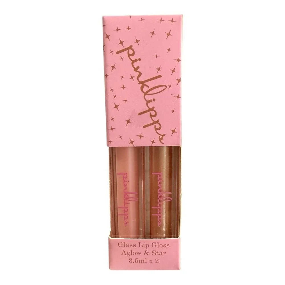 PINKLIPPS COSMETICS Lip Gloss Duo in Aglow & Star